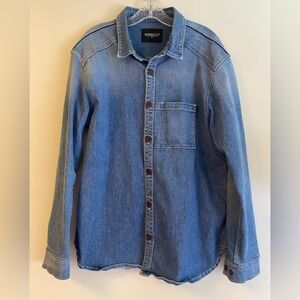 Men’s Denim Button-Up Workshirt
